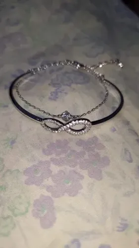 Pulseira Feminino Cristais Swarovski Infinity