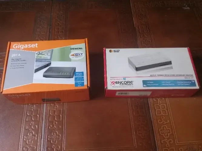 7 modens/roteadores+impressora todos estão bons por 160 reais retirando