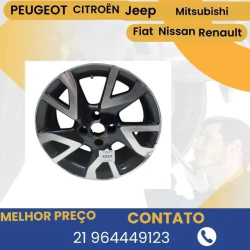  Roda Aro 16 Nissan Versa/ Kicks 4x100 com detalhe usada   etq4257