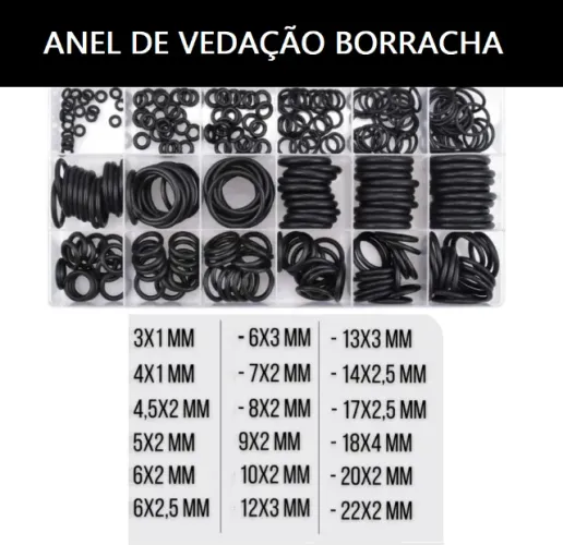 Anél de Vedação de Borracha para Torneira e Outros (Valor unidade a partir R$10)