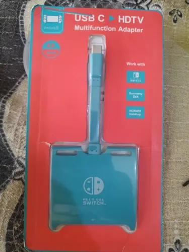 Transforme sua Jogatina! Adaptador Nintendo Switch USB-C para HDTV ? Só R$ 75,99!