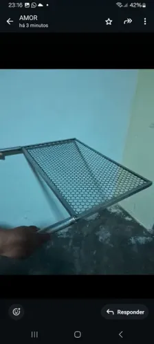 Grade para Churrasco em Aço