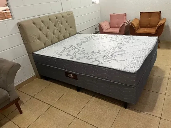 cama acoplada D33 15cm com cabeceira inclusa - nova - entrega gratis