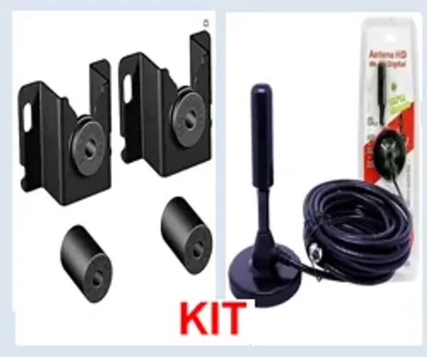 Kit Antena Digital + Suporte de TV Smart Fixo z1031
