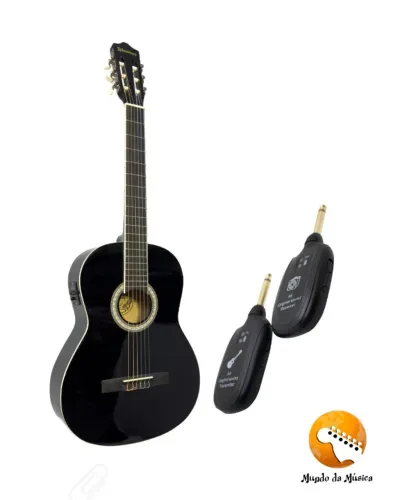 KIT-VIOLAO ELETRO-ACUSTICO MARCA WALDMAN + RECEPTOR E TRANSMISSOR SEM FIO UHF
