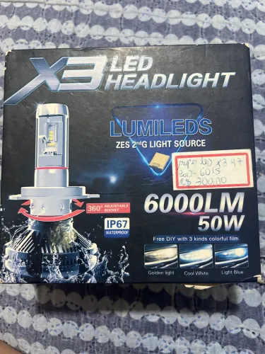 Led automotivo 6000LM /50w/IP67