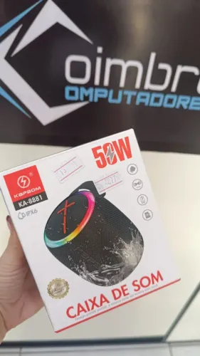 Caixa de Som Portatil KA-8881 Kapbom Bluetooth Entrada Pendrive USB C Loja Coimbra Entrega