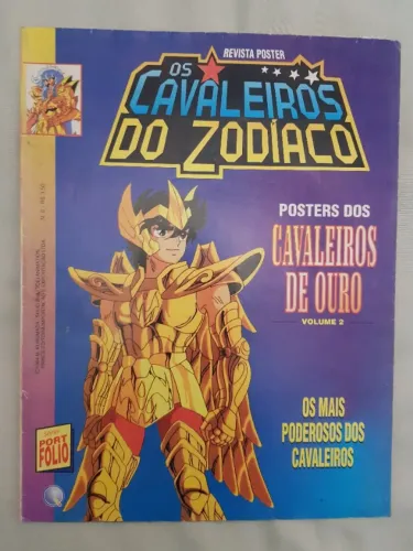 Revista Pôster Os Cavaleiros Do Zodíaco Nº 6 Cavaleiros De Ouro
