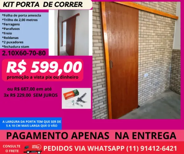 porta correr - lç  modelo ghj