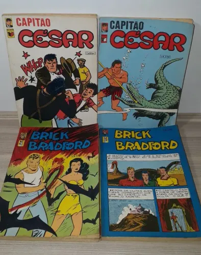 Quadrinhos Capitão Cesar e Brick Bradford