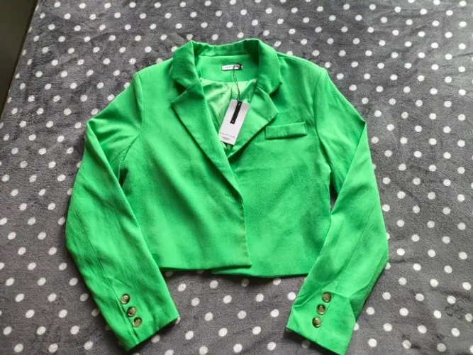 Blazer Feminino Plano Curto Verde Market 33 - Tamanho P