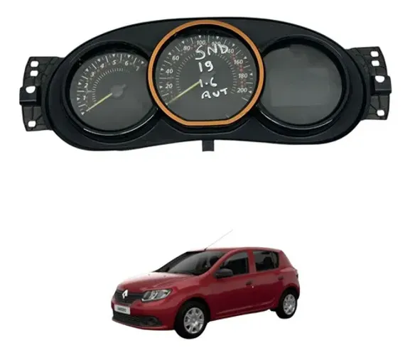 Painel Instrumentos Renault Sandero 1.6 2013 2020 Preto