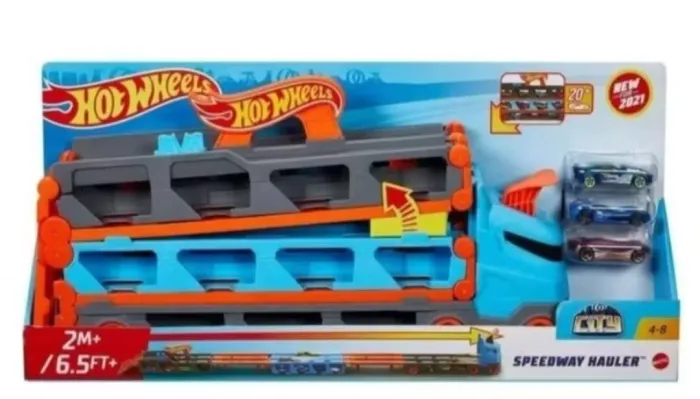 Hot Wheels Speedway Hauler - Caminhão de transporte de carros