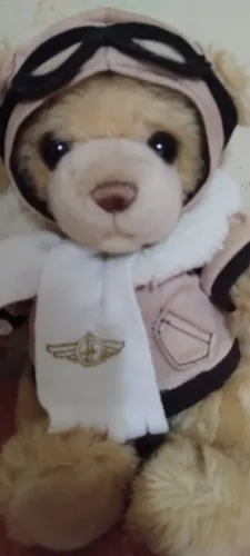 Urso de Pelúcia Colecionável Aviador.