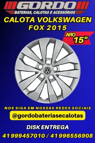 calotas aro 15 volkswagen gol saverio voyage parati  fox polo spacefox . disk entrega 