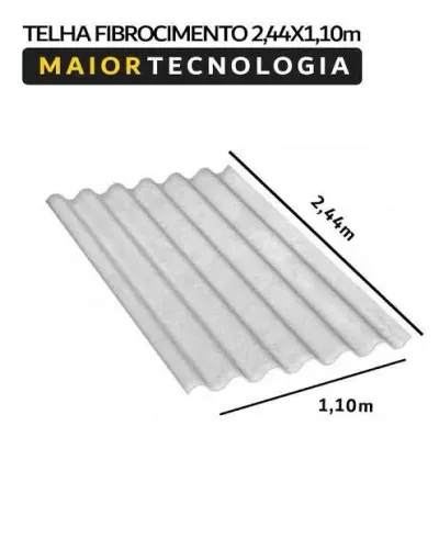 "telha de 244x110" - Fundação e Estrutura no Brasil