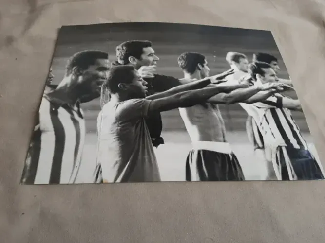 Foto antiga - Didi Nilton Santos Zagalo e outros - Botafogo