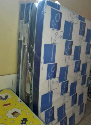 Colchão Box Casal Novo com Desenho Floral