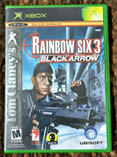 RAINBOW SIX 3 BLACK ARROW ORIGINAL TOM CLANCYS XBOX COMPLETO COM MANUAL ACEITO OLX PAY