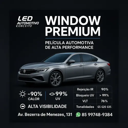 Película Térmica Window Premium - Película Automotiva de Alta Performance