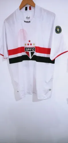 Camisa do São Paulo Futebol Clube ( marca: Reebok) Tam. G ( Usada). - Reebok - Branca