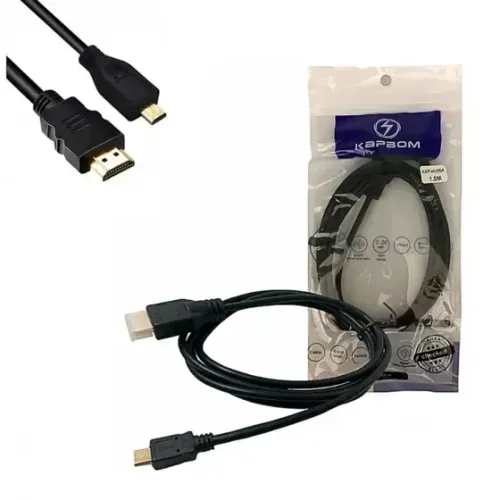 Cabo de Dados HDMI para Micro USB V8 1.5m Kapbom KAP-HV054