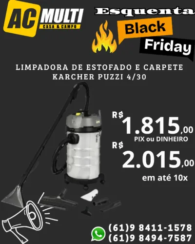 LIMPADORA DE ESTOFADO E CARPETE KARCHER PUZZI 4/30