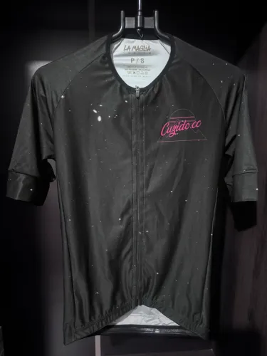 Camisa Ciclismo Jersey La Maglia Cuzido CC Preto/ Rosa Mtb | Speed | Gravel
