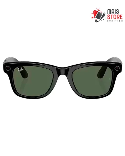 Óculos Inteligente Ray-Ban Meta Wayfarer RW4006 (1º Gen) - Preto Brilhante Lente G15 Verde