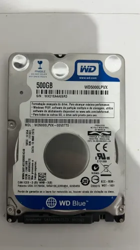 HD WD 500 GB Notebook e PC