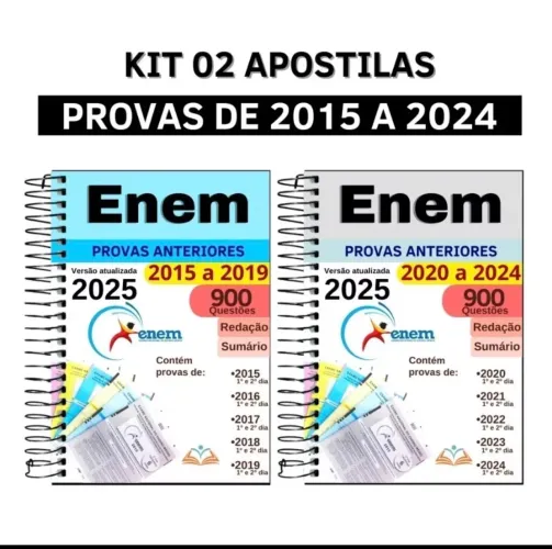 Apostilas ENEM 2025 + temas de redação *LEIA A DESCRIÇÃO 
