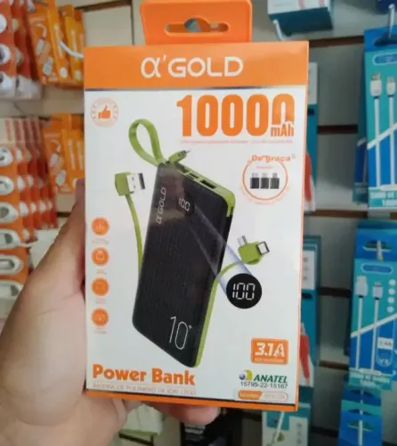 Carregador portátil Power Bank 20000mAh e 10.000mah novos com garantia 