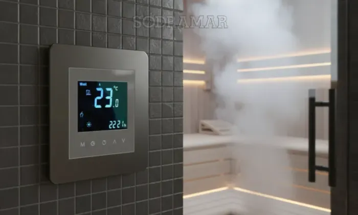 Comando Digital Wifi P/ Sauna Compact Line 6 A 27kw Sodramar - Entrega Grátis