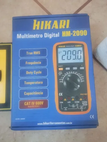 Multímetro digital portátil Hikari profissional hm 2090 automático 