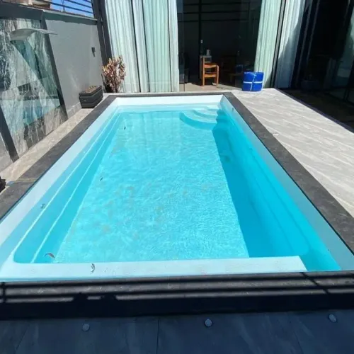 Piscina com aquecimento solar e hidro 