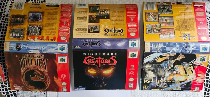 Encartes Originais de jogos de Nintendo 64 (N64)<br>