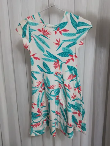 Vestido Infantil Floral Tropical