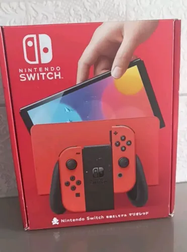 Nintendo Switch OLED Mario Red - Novo!
