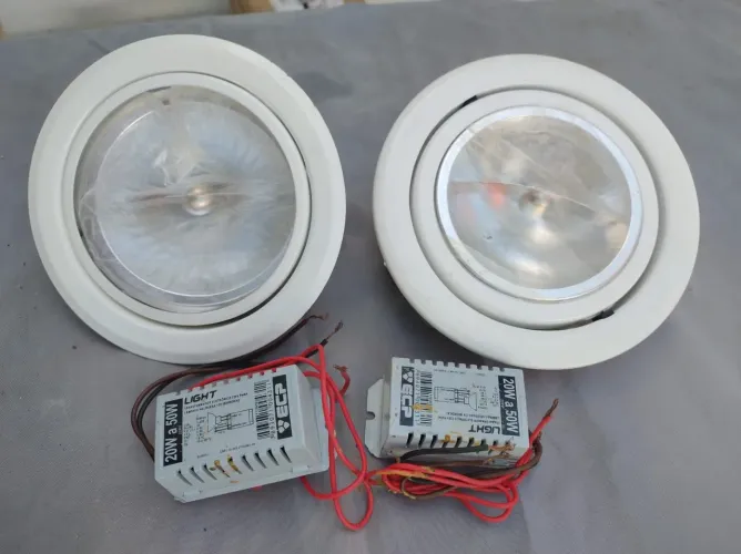 Par Luminária Redonda embutir