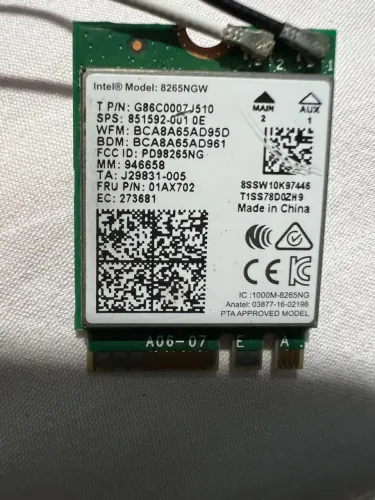 Placa Wireless Intel 8265NGW