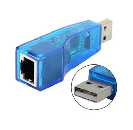 Placa De Rede Usb 2.0 Para Rj45 - Novo