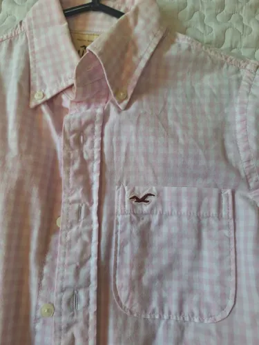Camisa Xadrez Hollister Rosa