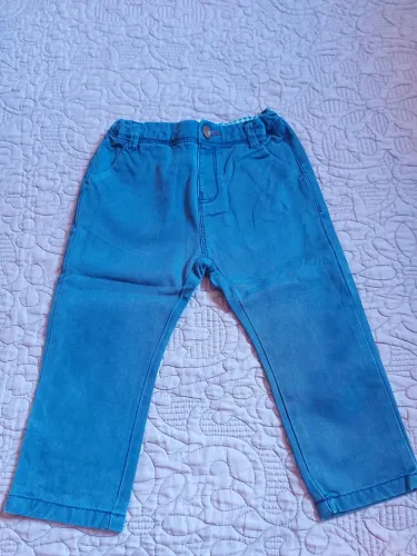 Calça d3 sarja Azul Zara Baby boy tamanho 12-18 meses 