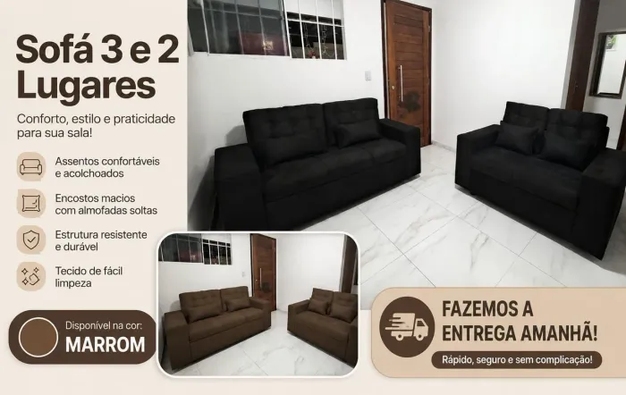 Conjunto de 3 lugares e 2 ligares