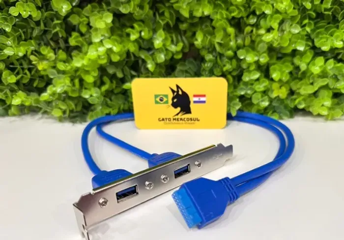 Cabo Adaptador USB 3.0 de 20 Pinos para Placa-Mãe - 50CM