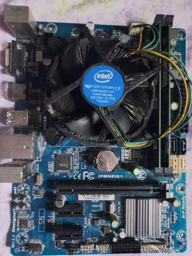 1 Placa de vídeo IPMH81G1 func mas entradas c/defeito