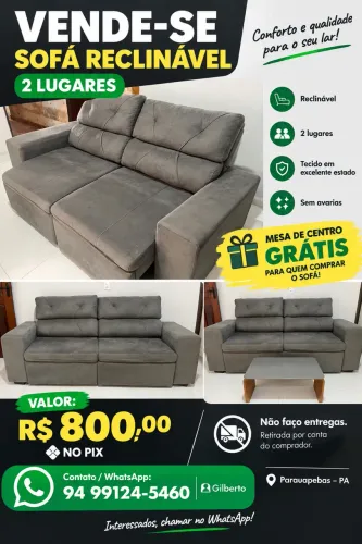 Vende-se sofá reclinável 