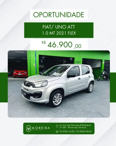 Fiat Uno Attractive 1.0 EVO Fire Flex 8V 5P 2021