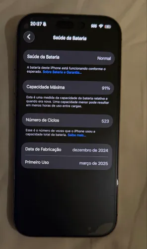 iPhone 16 PRO 256g cinza 