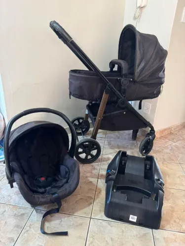 Carrinho Moisés Completo com BB Conforto e Base Galzerano Olympus